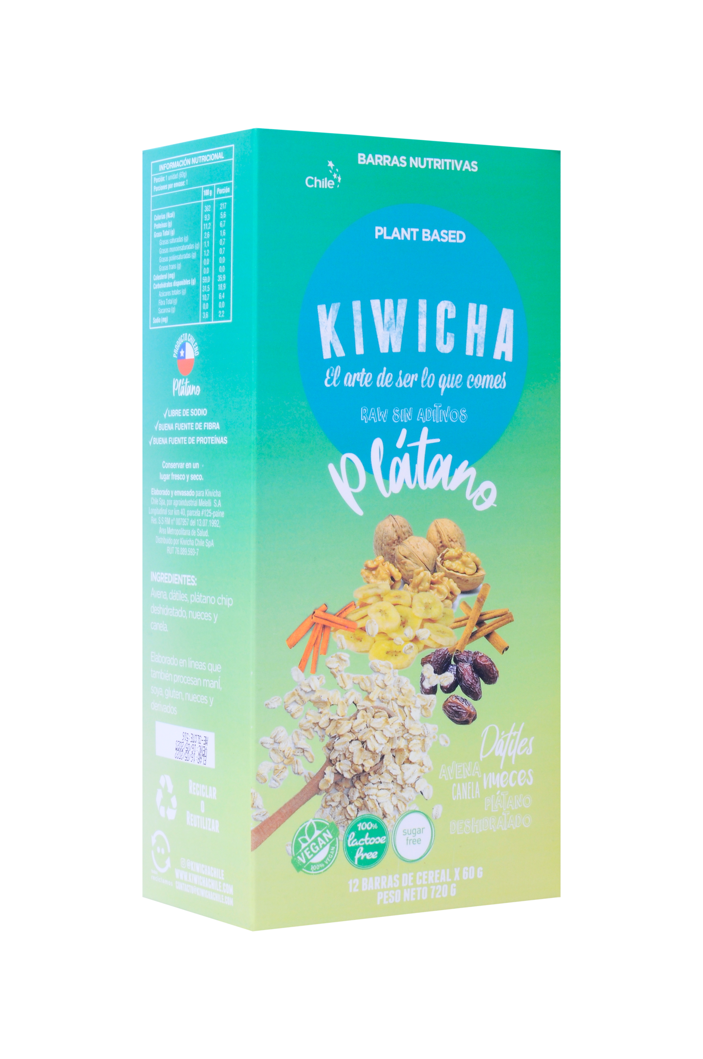 Kiwicha Plátano 12 Barras Energéticas