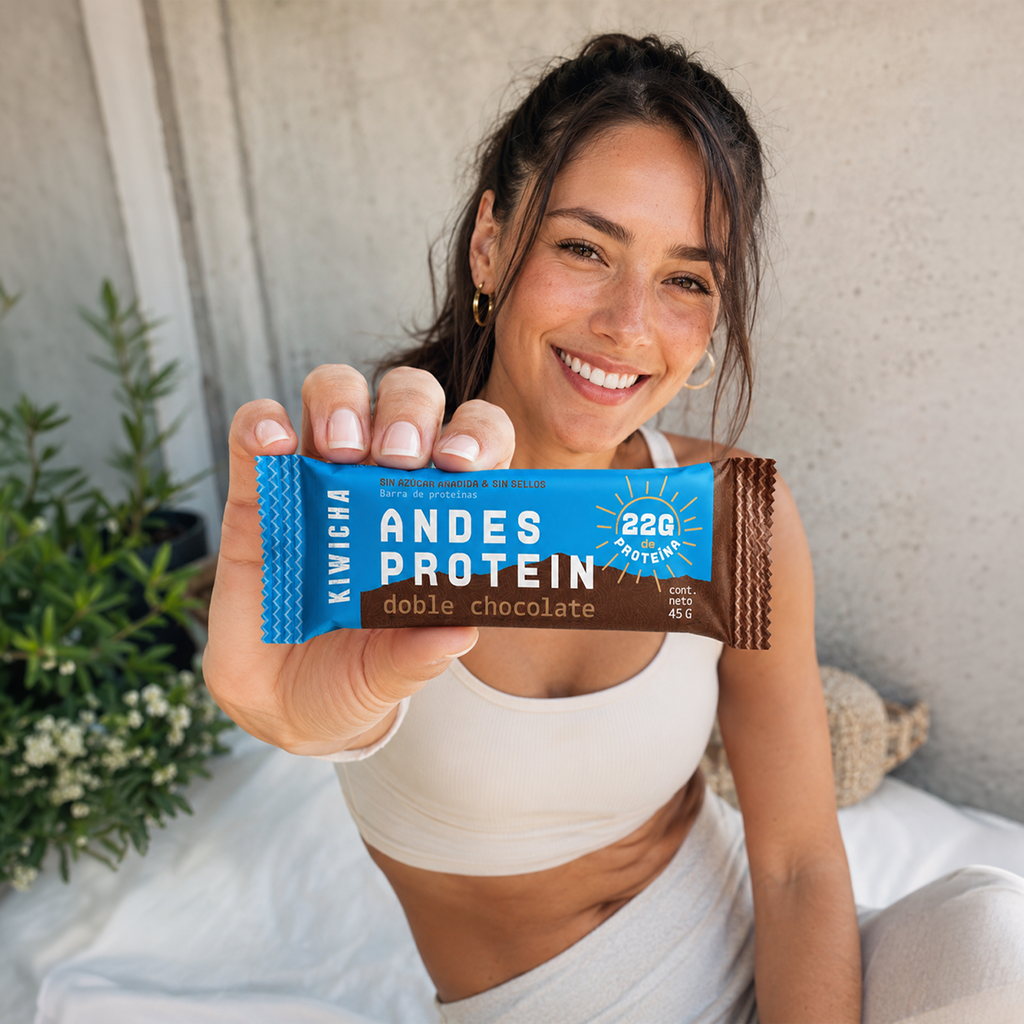 Barra de Proteina Whey 22g -15 Unidades(Doble chocolate) Sin azúcar añadida